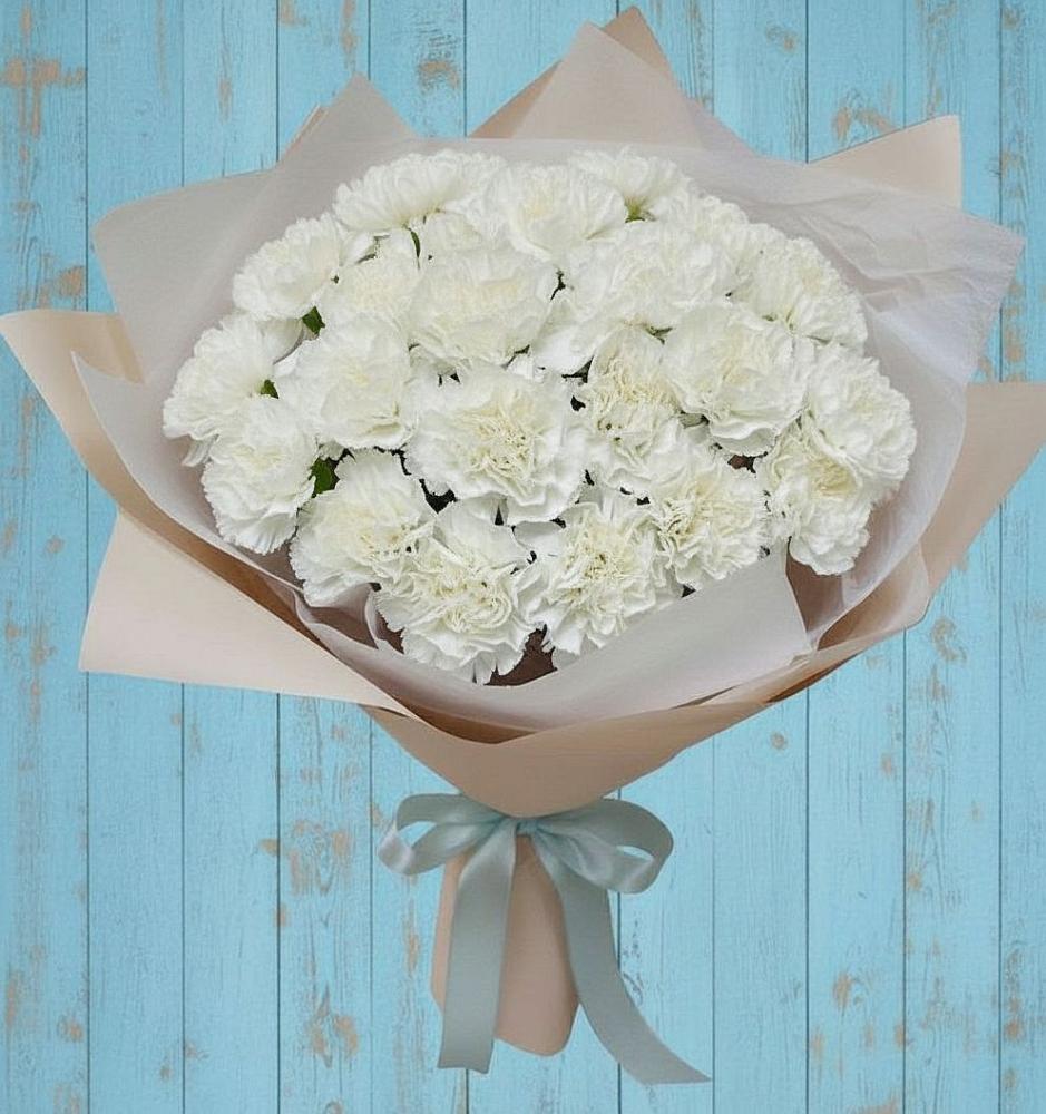 Букет цветов из: Гвоздики в Зуевке Курской области