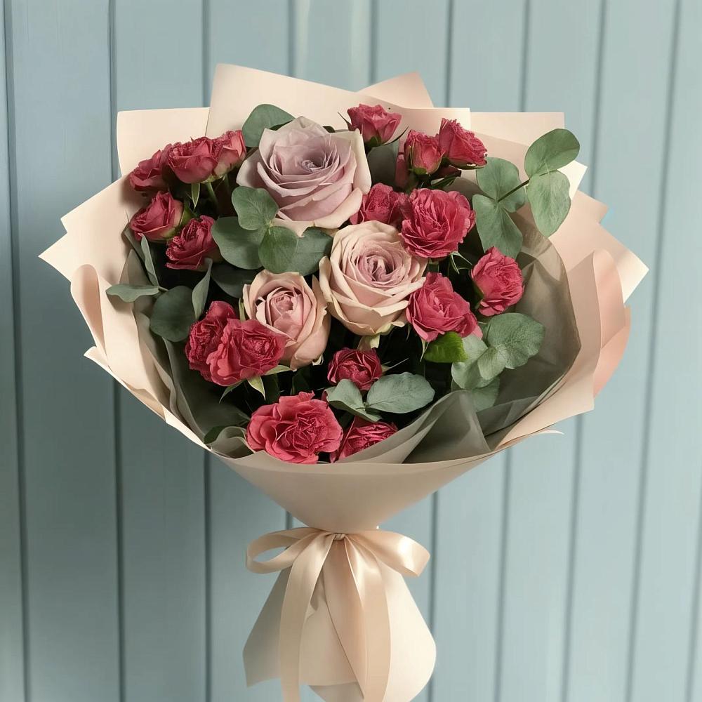 Букет цветов из: Гвоздики и Розы в Зуевке Курской области