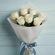 Букет 7 Белых роз Эдлесс Лав #REPLACE_PRED# Зуевке Курской области