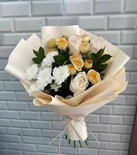 Букет цветов из:  Розы и Хризантемы в Зуевке Курской области