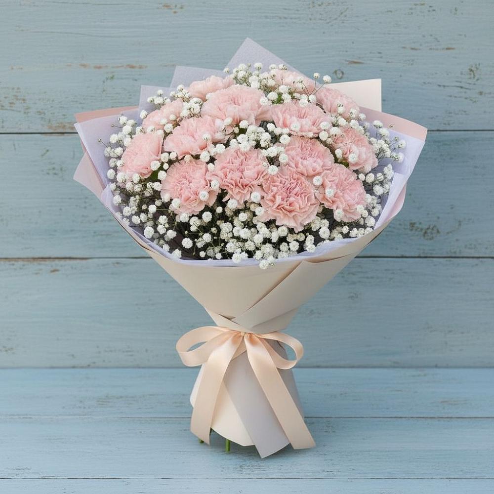 Букет цветов из: Гвоздики в Зуевке Курской области