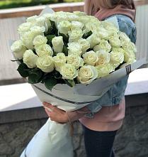 Букет 35 Белых роз #REPLACE_PRED# Зуевке Курской области