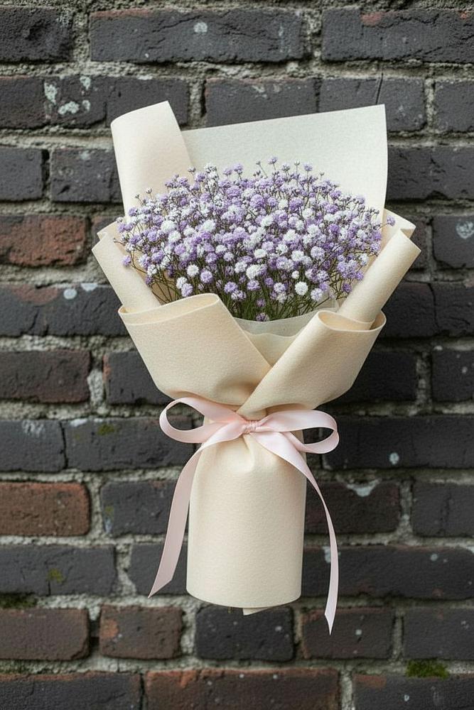 Букет цветов из: Гипсофила в Зуевке Курской области