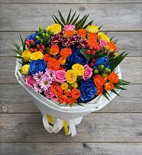 Букет цветов из:  Розы и Хризантемы в Зуевке Курской области